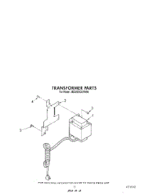 10 - Transformer parts for Whirlpool Refrigerator 3ED25DQXVW00 from AppliancePartsPros.com