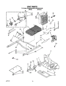 09 - Unit parts for Whirlpool Refrigerator 3ED25DQXAW00 from AppliancePartsPros.com
