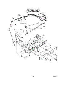13 - Control parts for Whirlpool Refrigerator 3ED22RQXXW00 from AppliancePartsPros.com