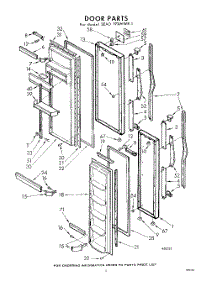 05 - Door , Lit / Optional parts for Whirlpool Refrigerator 3EAD19XMWR1 from AppliancePartsPros.com
