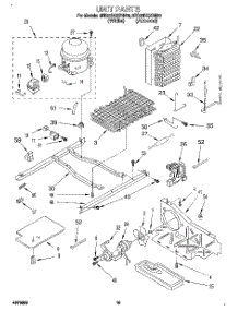 09 - Unit parts for Whirlpool Refrigerator 3ED22DQXBW00 from AppliancePartsPros.com