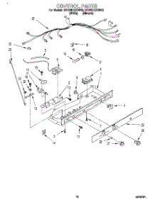 11 - Control parts for Whirlpool Refrigerator 3ED22DQXBN03 from AppliancePartsPros.com