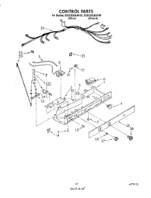 11 - Control parts for Whirlpool Refrigerator 3ED22DQXAW00 from AppliancePartsPros.com