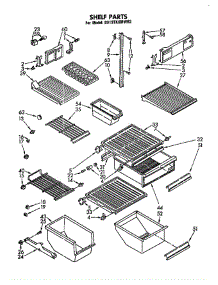 Shelf parts for Whirlpool Refrigerator 2-A            Y from AppliancePartsPros.com