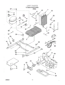 07 - Unit parts for Whirlpool Refrigerator 6ED20TKXGW02 from AppliancePartsPros.com