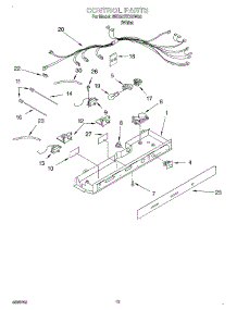 08 - Control parts for Whirlpool Refrigerator 6ED20TKXGW00 from AppliancePartsPros.com