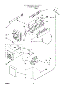 12 - Ice Maker, Optional parts for Whirlpool Refrigerator TS22AEXHW01 from AppliancePartsPros.com