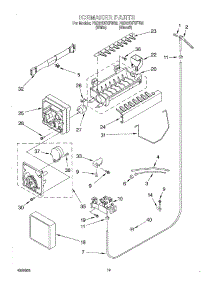12 - Ice Maker, Optional parts for Whirlpool Refrigerator 7GD27DFXFT02 from AppliancePartsPros.com