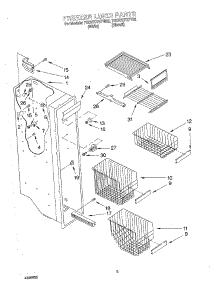 04 - Freezer Liner parts for Whirlpool Refrigerator 7GD27DFXFW02 from AppliancePartsPros.com