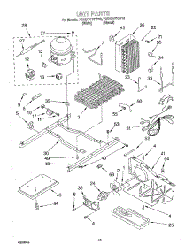 09 - Unit parts for Whirlpool Refrigerator 7GD27DFXFW02 from AppliancePartsPros.com
