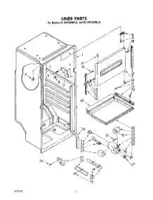 03 - Liner, Lit / Optional parts for Whirlpool Refrigerator EL13PCXRWR0 from AppliancePartsPros.com