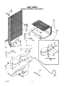 05 - Unit parts for Whirlpool Refrigerator EL13PCXRWR0 from AppliancePartsPros.com