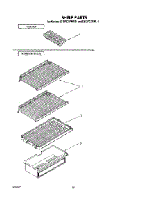 06 - Shelf parts for Whirlpool Refrigerator EL13PCXRWR0 from AppliancePartsPros.com
