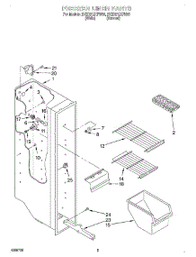 03 - Freezer Liner parts for Whirlpool Refrigerator 2VED21ZKFN00 from AppliancePartsPros.com