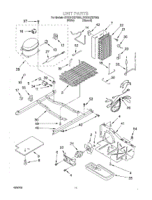 07 - Unit parts for Whirlpool Refrigerator 2VED21ZKFN00 from AppliancePartsPros.com