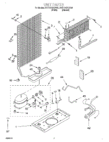04 - Unit parts for Whirlpool Refrigerator 8VET16GKGW00 from AppliancePartsPros.com