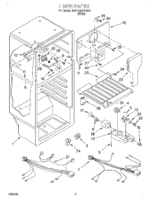 03 - Liner, Optional parts for Whirlpool Refrigerator 8VET18GKGW00 from AppliancePartsPros.com