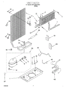 04 - Unit parts for Whirlpool Refrigerator 8VET18GKGW00 from AppliancePartsPros.com