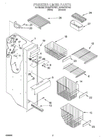 03 - Freezer Liner parts for Whirlpool Refrigerator 2VED27TKFN01 from AppliancePartsPros.com