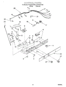 07 - Control parts for Whirlpool Refrigerator 2VED27TKW00 from AppliancePartsPros.com