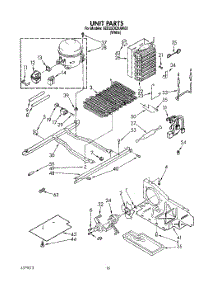09 - Unit parts for Whirlpool Refrigerator 6ED25DQXAW00 from AppliancePartsPros.com