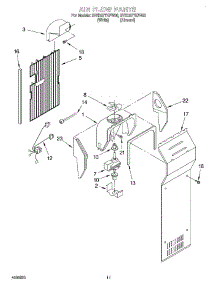 06 - Air Flow parts for Whirlpool Refrigerator 2VED27TKFN00 from AppliancePartsPros.com