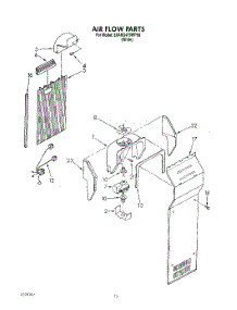 07 - Airflow parts for Whirlpool Refrigerator 3XARG479WP00 from AppliancePartsPros.com
