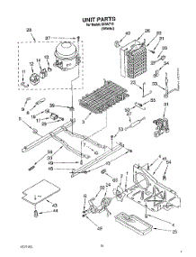 09 - Unit parts for Whirlpool Refrigerator 3XRA710 from AppliancePartsPros.com