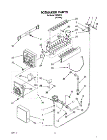 12 - Icemaker, Lit / Optional parts for Whirlpool Refrigerator 3XRA710 from AppliancePartsPros.com