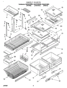 04 - Shelf, Lit / Optional parts for Whirlpool Refrigerator EB21DKXBB00 from AppliancePartsPros.com