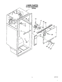 02 - Liner parts for Whirlpool Refrigerator 3XARG475WP01 from AppliancePartsPros.com