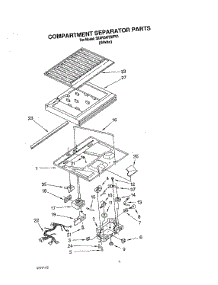 03 - Compartment Separator parts for Whirlpool Refrigerator 3XARG475WP01 from AppliancePartsPros.com