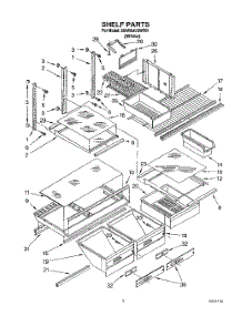 04 - Shelf, Lit / Optional parts for Whirlpool Refrigerator 3XARG475WP01 from AppliancePartsPros.com