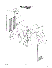 10 - Airflow parts for Whirlpool Refrigerator 3XARG486WP02 from AppliancePartsPros.com