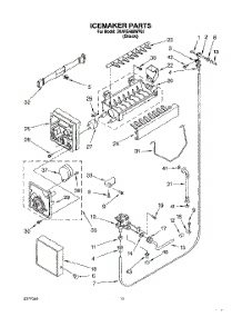 12 - Icemaker, Lit / Optional parts for Whirlpool Refrigerator 3XARG486WP02 from AppliancePartsPros.com