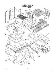 03 - Shelf parts for Whirlpool Refrigerator 3XARG493WP01 from AppliancePartsPros.com