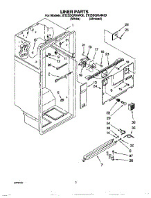 02 - Liner parts for Whirlpool Refrigerator ET25DQRAW00 from AppliancePartsPros.com