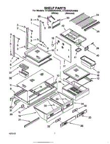 05 - Shelf, Lit / Optional parts for Whirlpool Refrigerator ET25DQRAW00 from AppliancePartsPros.com