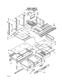 05 - Shelf, Lit / Optional parts for Whirlpool Refrigerator JWARG475WP01 from AppliancePartsPros.com
