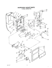 09 - Dispenser Front parts for Whirlpool Refrigerator JWARG481PW01 from AppliancePartsPros.com