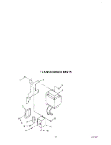 10 - Transformer parts for Whirlpool Refrigerator JWARG481PW01 from AppliancePartsPros.com