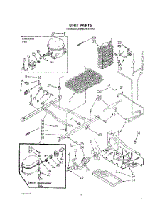 11 - Unit parts for Whirlpool Refrigerator JWARG481PW01 from AppliancePartsPros.com