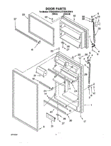 02 - Door parts for Whirlpool Refrigerator ET20GKXDW10 from AppliancePartsPros.com