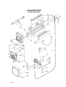 14 - Icemaker, Lit / Optional parts for Whirlpool Refrigerator JWARG481PW01 from AppliancePartsPros.com
