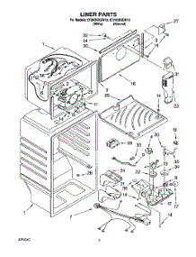 03 - Liner parts for Whirlpool Refrigerator ET20GKXDW10 from AppliancePartsPros.com