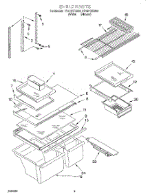 03 - Shelf parts for Whirlpool Refrigerator ET19PKXEW00 from AppliancePartsPros.com