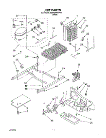 07 - Unit parts for Whirlpool Refrigerator 3XARG496WP00 from AppliancePartsPros.com