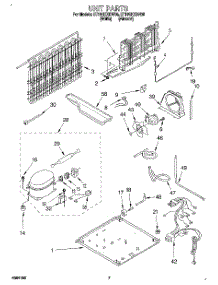 04 - Unit parts for Whirlpool Refrigerator ET18GKXDN05 from AppliancePartsPros.com
