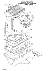 05 - Shelf, Lit / Optional parts for Whirlpool Refrigerator ET18GKXDN05 from AppliancePartsPros.com
