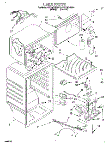 05 - Liner parts for Whirlpool Refrigerator 4YET18TKDN01 from AppliancePartsPros.com